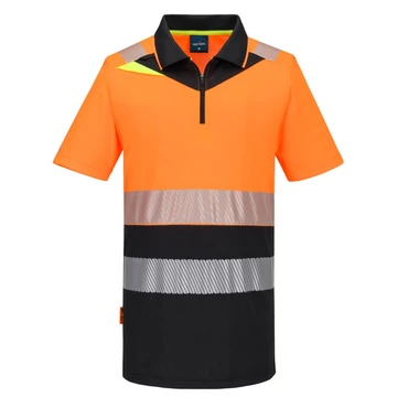 DX435OBR4XL Portwest DX4 Hi-Vis Class 1 Poloshirt mit Reißverschluss