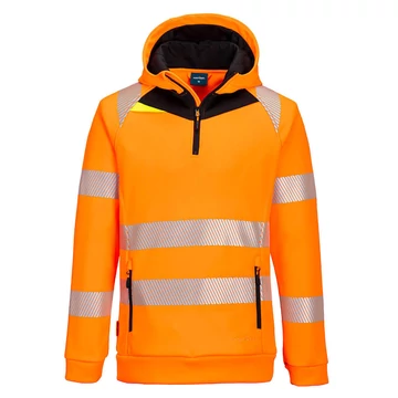 DX482OBR4XL DX482OBR4XL Portwest DX4 Hi-Vis 1/4 Zip Hoodie