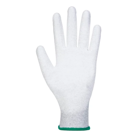 AB199GRRL Antistatischer Handschuh mit 13er Strickstärke, glatter PU-Handflächenbeschichtung, atmungsaktivem n