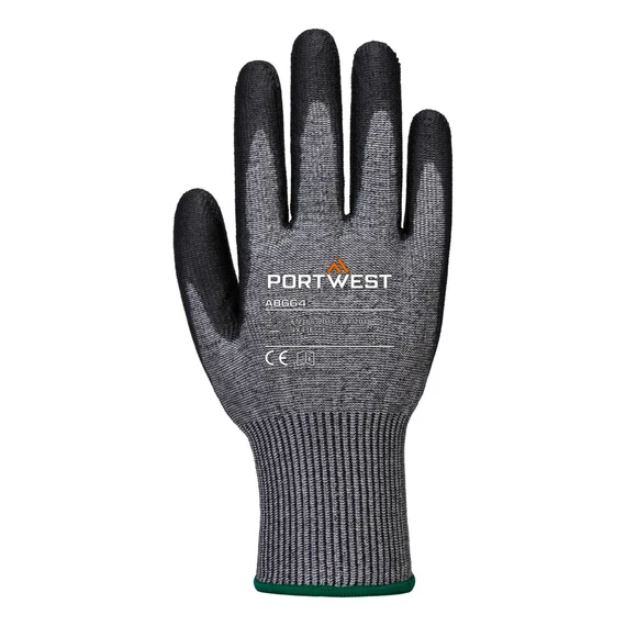 AB664G8RL Schnittschutzhandschuh mit Cut-F-Schutzstufe, ausgestattet mit glatter PU-Beschichtung, Hitzeschutz
