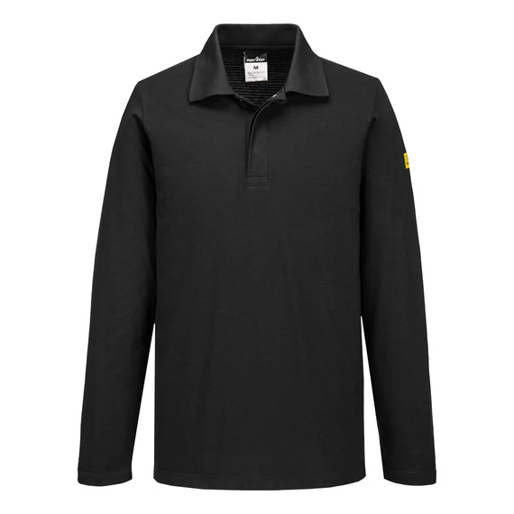 AS23BKR4XL Dieses antistatische Langarm - Poloshirt ist leicht und bequem. Der hohe Baumwollanteil macht es ide