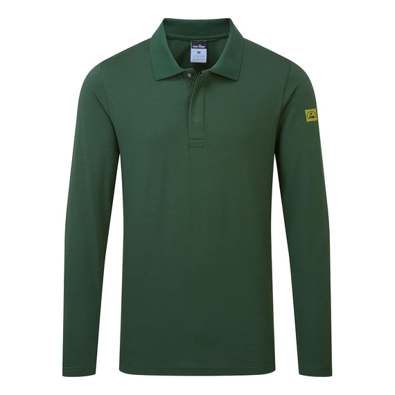 AS23FGRXXL Dieses antistatische Langarm - Poloshirt ist leicht und bequem. Der hohe Baumwollanteil macht es ide