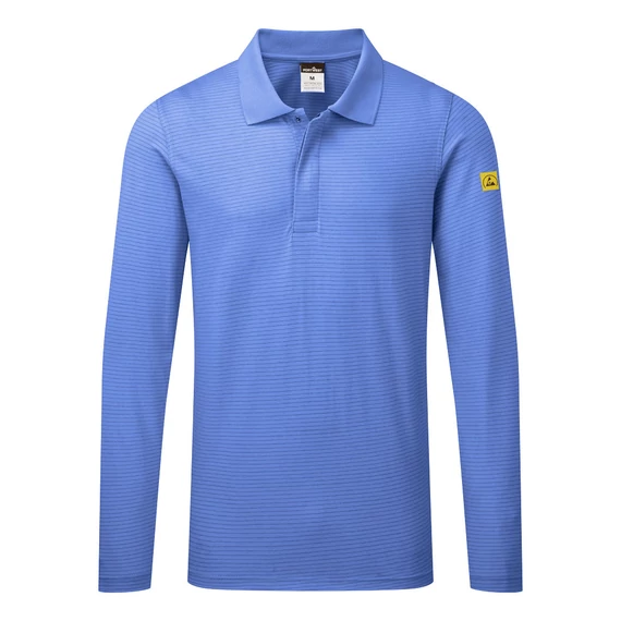 AS23HBR4XL Dieses antistatische Langarm - Poloshirt ist leicht und bequem. Der hohe Baumwollanteil macht es ide