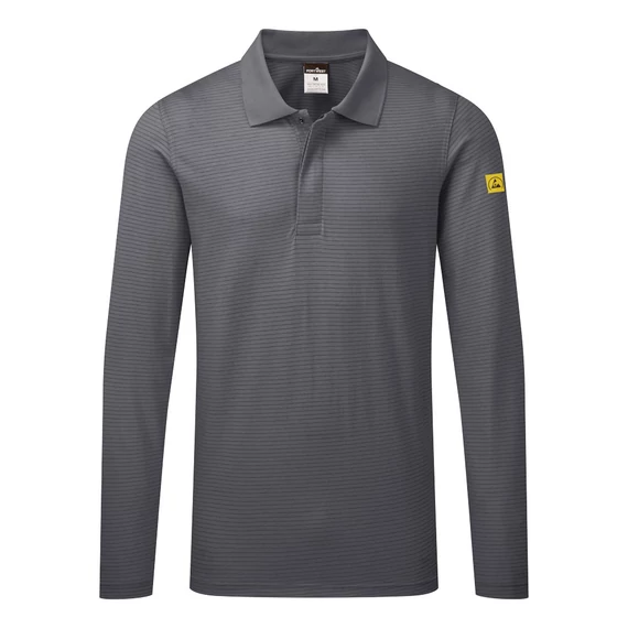 AS23ZOR4XL Dieses antistatische Langarm - Poloshirt ist leicht und bequem. Der hohe Baumwollanteil macht es ide