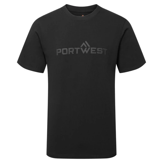 B198BKR4XL Portwest 3D-geprägtes T-Shirt mit „Portwest“-Schriftzug