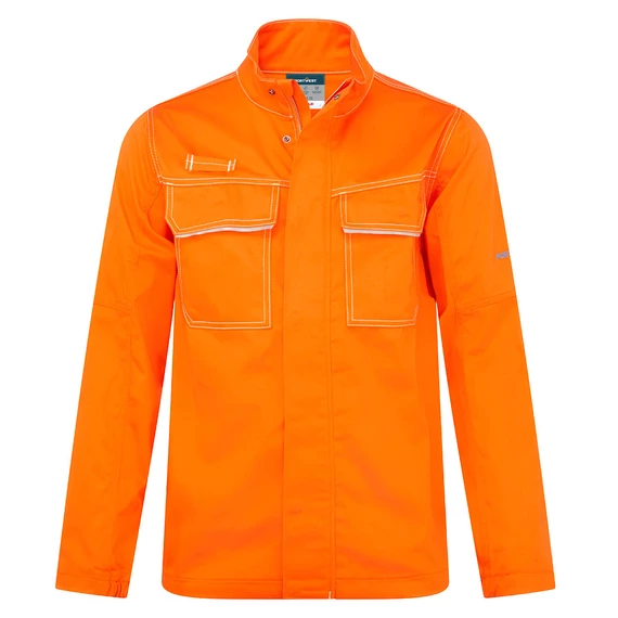 BZ739ORR4XL Flammhemmende Jacke, die Schutz vor Strahlungs-, Konvektions- und Kontaktwärme bietet, mit zertifizi