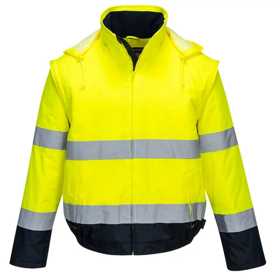 C464YNRL Leichte Warnschutz 2-in-1 Kontrast Pilotjacke Essential