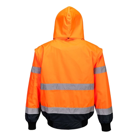 C465ONR4XL Warnschutz 3-in-1 Kontrast Pilotjacke