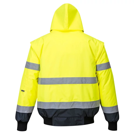 C465YNR6XL Warnschutz 3-in-1 Kontrast Pilotjacke