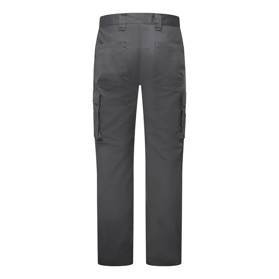 CD825MGR28 Arbeitshose aus strapazierfähigem Polyester/Baumwoll-Gewebe mit Dreifachnähten, seitlich elastischem