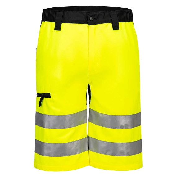 CD899YBR28 Hi-Vis Shorts aus strapazierfähigem Mischgewebe mit Texpel Stain-Resistant Beschichtung sowie Texpel