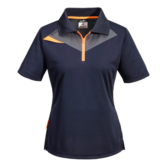 DX409NVRS Kurzärmliges Damen-Poloshirt mit feuchtigkeitsabsorbierenden, kühlenden und trocknenden Eigenschafte