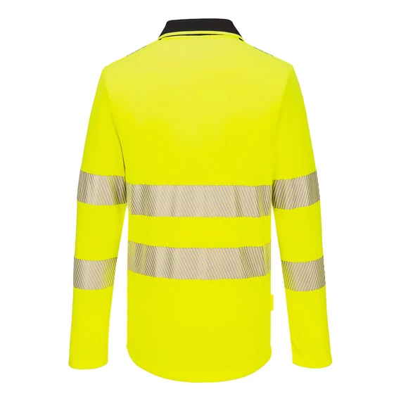 DX419YBR4XL Mit feuchtigkeitsableitendem Stoff, Kontrastkragen und fluoreszierendem Streifen, Kontrastfarbe, Sli