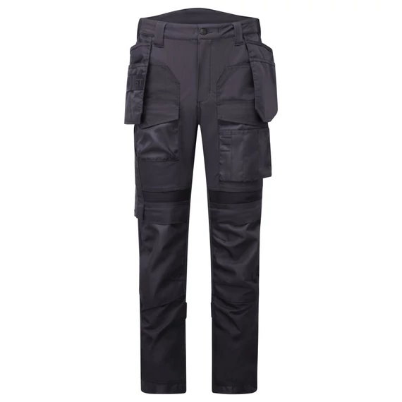 DX423BKR28 Hose mit verstärktem Gewebe, verstärkten Seitentaschen, erhöhter Rückenpartie, Slim-Fit-Schnitt aus