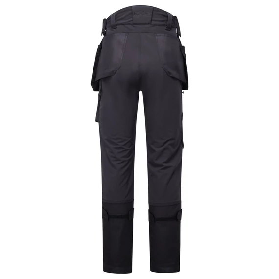 DX423BKR28 Hose mit verstärktem Gewebe, verstärkten Seitentaschen, erhöhter Rückenpartie, Slim-Fit-Schnitt aus
