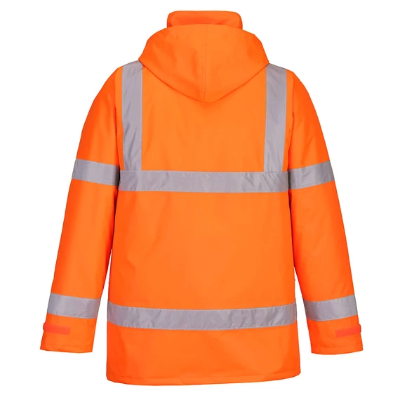 ES460ORR4XL Wasserdichte Hi-Vis Jacke mit verschweißten Nähten und extrem wasserabweisender, PFAS-freier Texpel