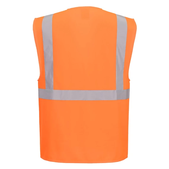 ES476ORR4XL Portwest ES1 Essential Hi-Vis cipzáras vezetői mellény