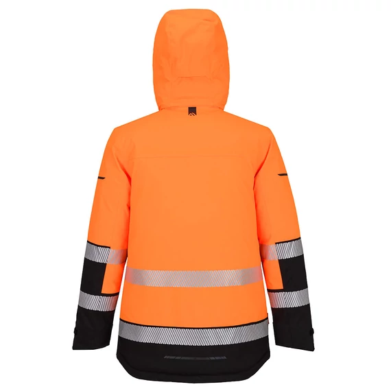EV401OBRL Hi-Vis Winterparka mit hochwertigem, atmungsaktivem und winddichtem Material mit mechanischen Stretc