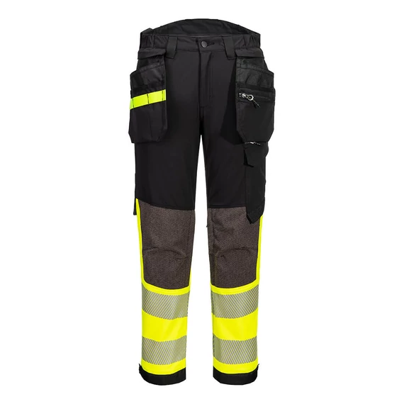 EV442YBT48 EV4 Warnschutz Stretch Bundhose Klasse 1 mit abnehmbaren Holstertaschen