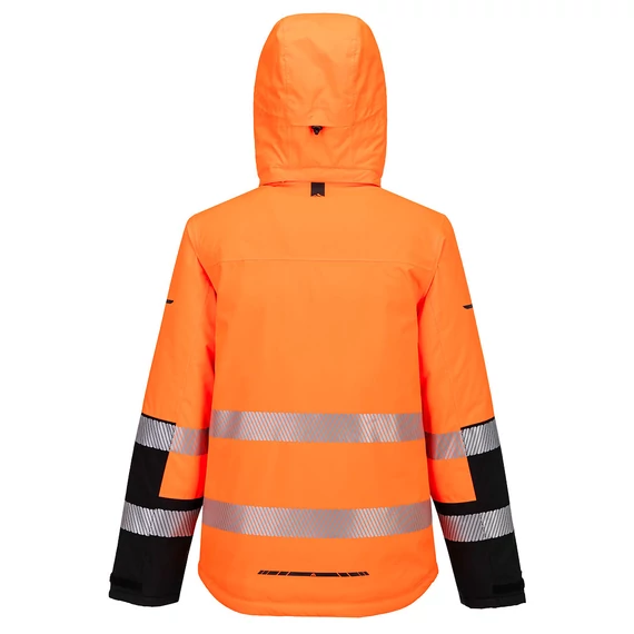 EV467OBRL Hi-Vis Winterjacke aus hochwertigem, atmungsaktivem und winddichtem Material mit mechanischen Stretc