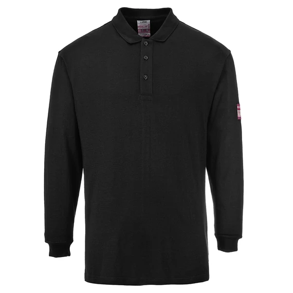 Flammhemmendes, antistatisches Langarm Poloshirt