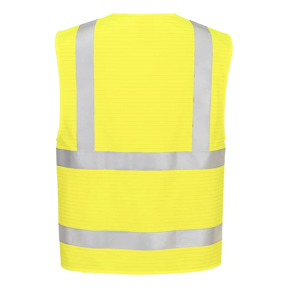 FR615YERL/XL Bizflame Hi-Vis FR Weste mit Reißverschluss