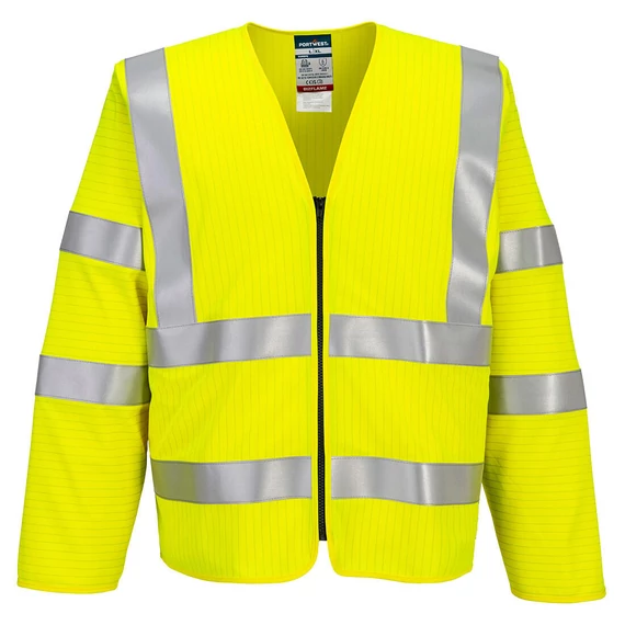 FR616YERL/XL Der FR61 ist aus dem hochinnovativen Bizflame Multi-Gewebe gefertigt. Dieser bequeme Schutzanzug bie