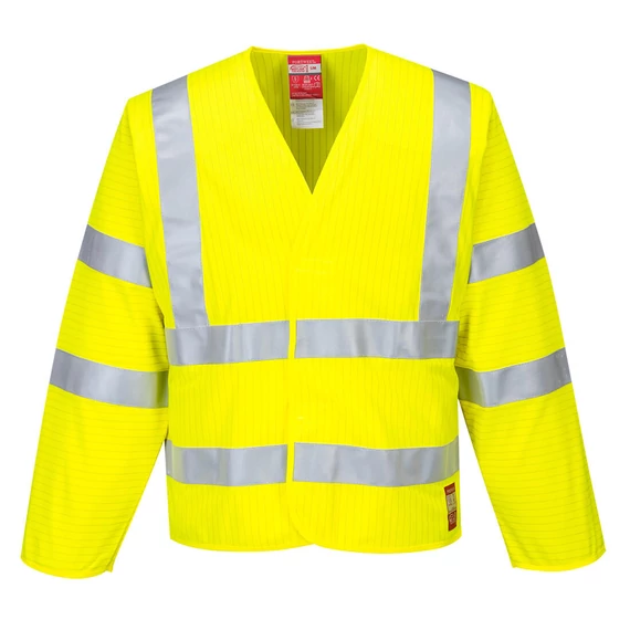 FR85YERL/XL Antistatische, flammhemmende Warnschutz-Jacke