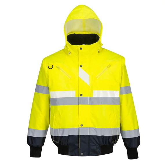 G465YNRXXL Glowtex™ Warnschutz 3-in-1 Kontrast Pilotjacke