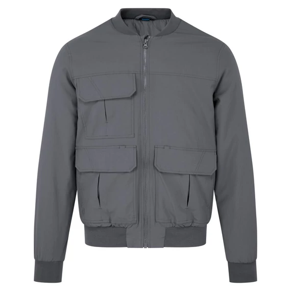 KA360ZOR4XL Eine Bomberjacke, die aus extrem wasserdichtem, PFAS-freiem Gewebe mit Texpel Splash Eco-Beschichtun