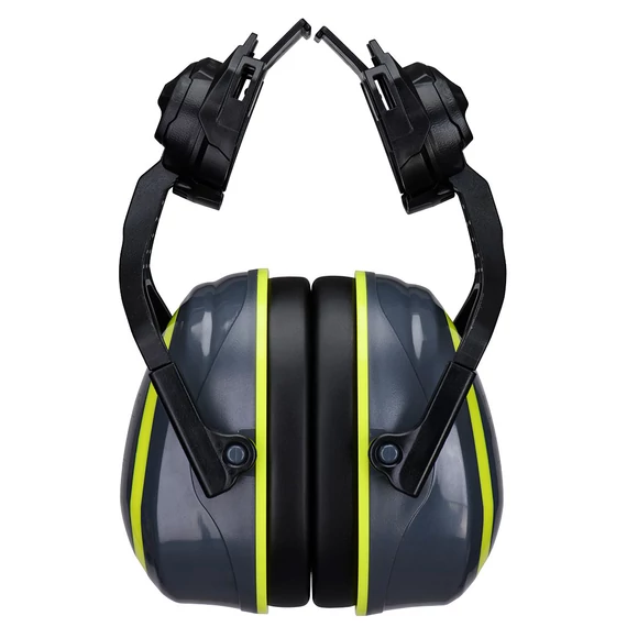 PW04GYR Unser farbcodierter Premium-Gehörschutz HV extreme bietet einen am Helm befestigten Gehörschutz, der