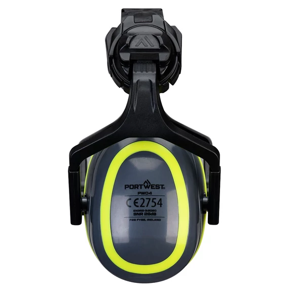 PW04GYR Unser farbcodierter Premium-Gehörschutz HV extreme bietet einen am Helm befestigten Gehörschutz, der