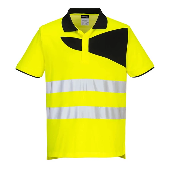 PW212YBRXXL PW2 Warnschutz Cotton Comfort Poloshirt kurzarm