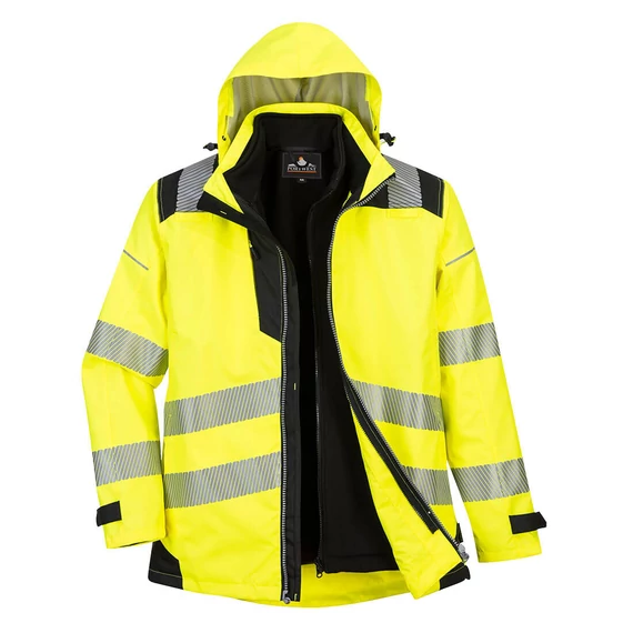 PW365YBR4XL PW3 Warnschutz 3-in-1 Jacke