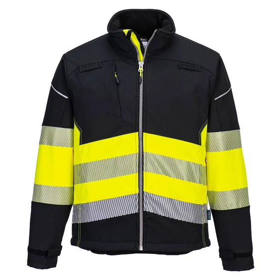PW375BKYXS PW3 Warnschutz Softshelljacke Klasse 1 (3L)