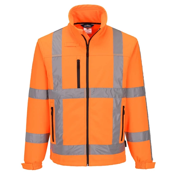R462ORR4XL Diese Hi-Vis-Jacke überzeugt durch ein strapazierfähiges, atmungsaktives, wind- und wasserdichtes Ge
