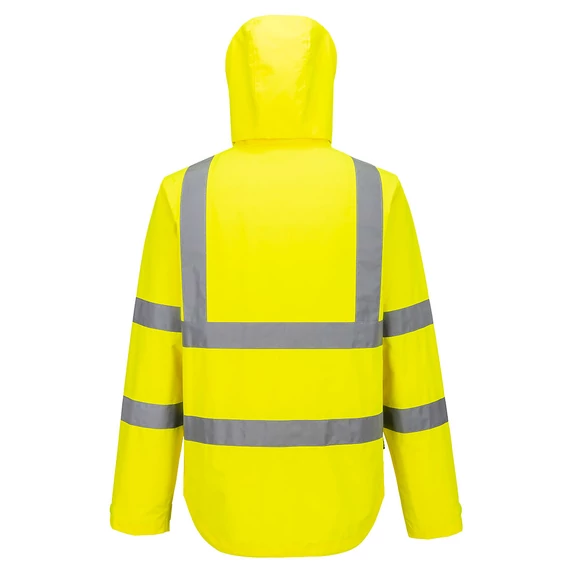S164YER4XL Diese leichte, sportliche Jacke mit einrollbarer Kapuze, verstellbarem Saum und Ärmelbündchen sowie