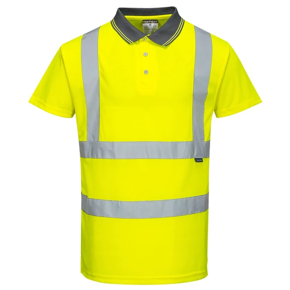 S477YER5XL Warnschutz Poloshirt kurzarm