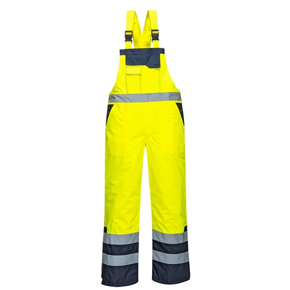 S489YER4XL Warnschutz Kontrast Winter Latzhose