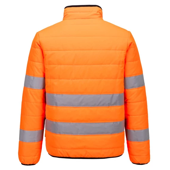 S617OBR4XL Die leichtgewichtige  Hi-Vis Steppjacke verfügt über aufgenähte Reflexstreifen für erhöhte Sichtbark