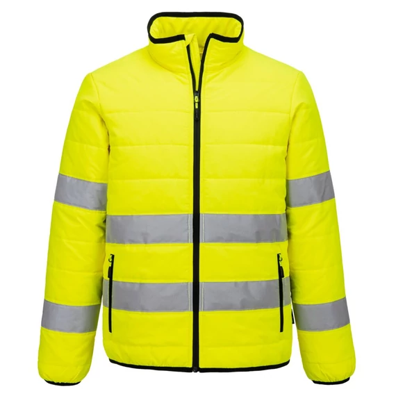 S617YBR4XL Die leichtgewichtige  Hi-Vis Steppjacke verfügt über aufgenähte Reflexstreifen für erhöhte Sichtbark