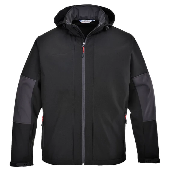 TK53BKRS Softshell Jacke mit Kapuze (3L)