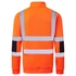B314ORR4XL Portwest Hi-Vis cipzáras kötött pulóver