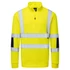B314YER4XL Portwest Hi-Vis cipzáras kötött pulóver