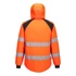 CD809OBR4XL Warnschutzjacke mit abnehmbarer Kapuze, Material mit UPF 40 (blockiert 98 % der UV-Strahlen), EN ISO