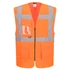 ES376ORR4XL Portwest ES1 Essential Hi-Vis Mesh cipzáras vezetői mellény