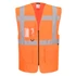 ES476ORR4XL Portwest ES1 Essential Hi-Vis cipzáras vezetői mellény