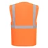 ES476ORR4XL Portwest ES1 Essential Hi-Vis cipzáras vezetői mellény