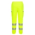 KX348YER4XL Eine Hi-Vis Hose aus Strickgewebe mit gebürsteter Rückseite, mit Kordelzug verstellbarem Bund, mit g